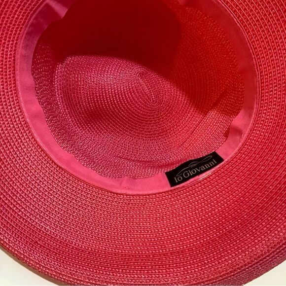 Lo Giovanni pink  fabric brimmed hat Beautiful main image 8
